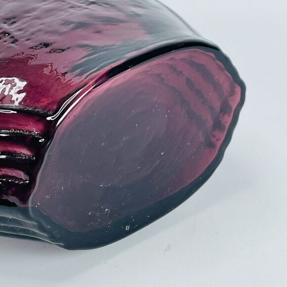 Wheaton Amethyst Glass Purple Bottle Lincoln Malice Toward None Decanter Flask - Picture 8 of 9